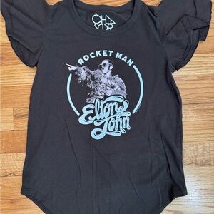 Chaser Charcoal Gray Rocket Man Graphic Tee